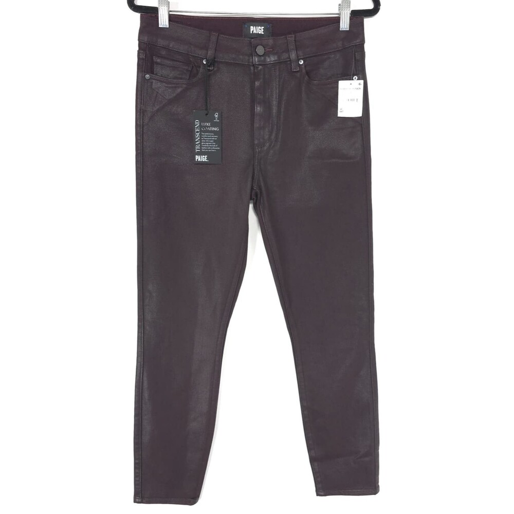 PAIGE New Women' Jeans 30 Hoxton Ankle Transcend Luxe Coated Skinny 1767799-4948
